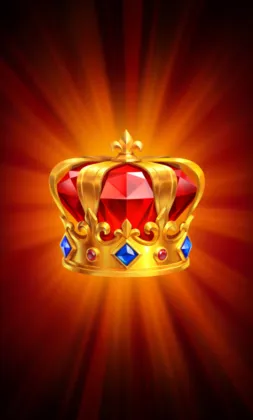 Crown Strike Hold and Win Spielautomat mit goldenen Kronen-Symbolen