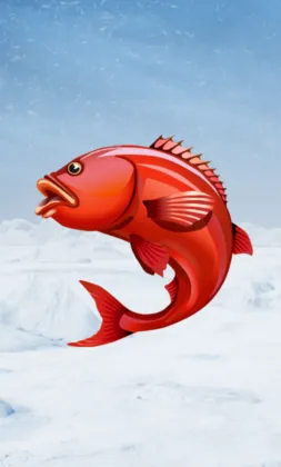 Ice Fishing Bonus-Slot mit Angelthema auf gefrorenen Gewässern